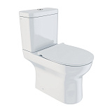 Унитаз-компакт, безободковый,  Drum, DRU2DSEi24, IDDIS