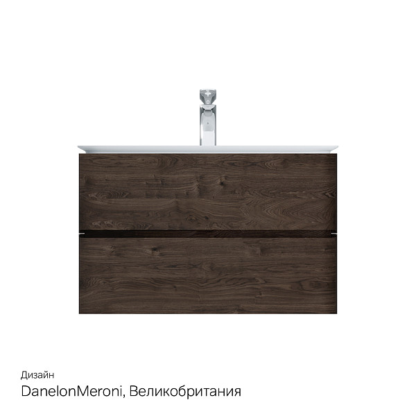 M30FHX0802TF Sensation, База под раковину, подвесная, 80 см, ящики, табачный дуб, текстурированная,
