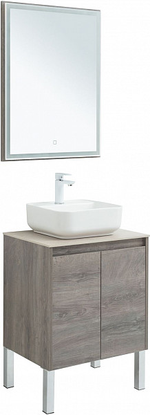 Мебель для ванной Aquanet Nova Lite 60 дуб рошелье (2 дверцы) 00302533
