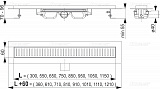 Душевой лоток AlcaPlast APZ101-1150 Low Водоотводящий желоб