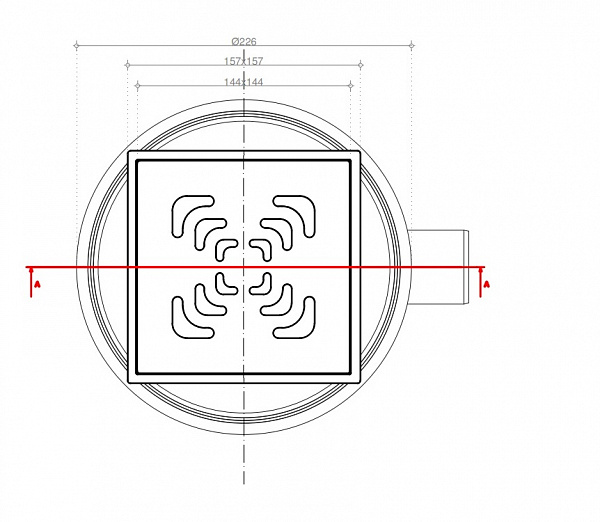 Confluo Standard 15х15 Vertical Square  Mask Pestan
