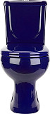 Унитаз-компакт Оскольская керамика Ирида Стандарт, с горизонтальным выпуском, синий
