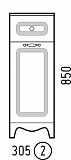 Комод Corozo Классика 30 с корзиной, белый SD-00000336