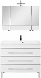 Комплект мебели для ванной Aquanet Верона NEW 100 белый (напольный 3 ящика) 00230322