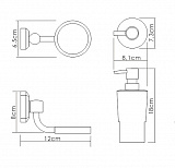 Дозатор для жидкого мыла Wasserkraft K-28199