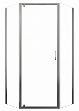 Душевое ограждение Azario DALLAS 90х90х200 хром, 5мм прозрачное стекло (AZ-112P 90х90)