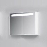 M30MCX1001WG Sensation, зеркало, зеркальный шкаф, 100 см, с подсветкой, белый, глянец, шт