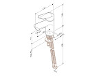 F85C02100 Sunny, смеситель для умывальника, хром, шт