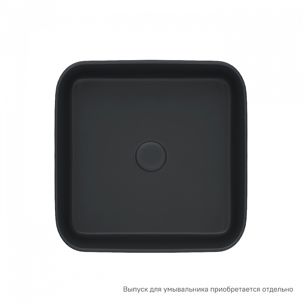 Черный матовый умывальник накладной, Bridge, IDDIS, BRIBM04i27