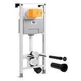 Сет: OLI 120 ECO Sanitarblock pneumatic+Панель KARISMA, хр. мат. + Унитаз Point Веста PN41701