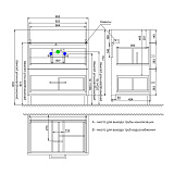 Тумба напольная, 70 см, белая, New Custo, IDDIS, NCU70W0i95