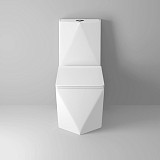 Унитаз Cristal GR-4491 Cristal (680*370*835) напольный с толстой крышкой, 1 место