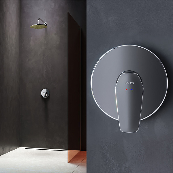 F9075000 Gem, cмеситель д/душа монтируемый в стену, хром, шт.