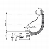 Сифон для ванны AlcaPlast A501-80