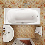 Чугунная ванна Jacob Delafon Super Repos 180x90 с отверстиями под ручки E2902-00