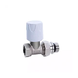 Клапан ручной регулировки для радиатора Ду 15 Ру10 ВР прямой штуцер с герметичной прокладкой Ogint