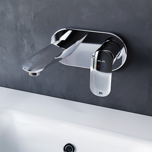 F8072200 Like, смеситель д/умывальника, монтируемый в стену, хром, шт.