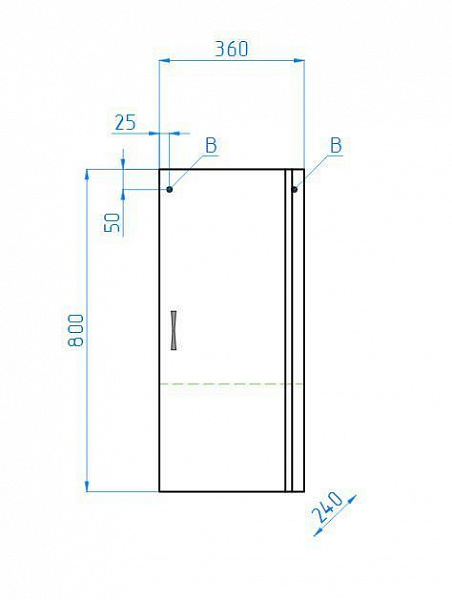 Подвесной шкаф Style Line Эко стандарт 36х80