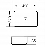 Раковина GR-3016OLM (480*370*135) СВЕТЛОЗЕЛЕНАЯ МАТОВАЯ