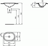 Раковина Ideal Standard Connect 50 см E5045MA