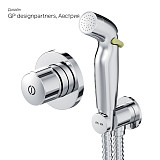 F40P85A00 X-Joy TouchReel, гигиенический набор для скрытого монтажа с нажимным смесителем для душа,