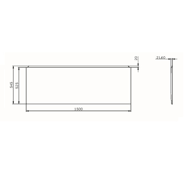 W94A-150-070W-P1 X-Joy панель фронтальная для ванны 150х70