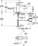 Смеситель для раковины Grohe Eurosmart Cosmopolitan 23325000