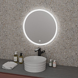 Зеркало SENTO D800 (800*800*45) LED с сенсорным выключателем