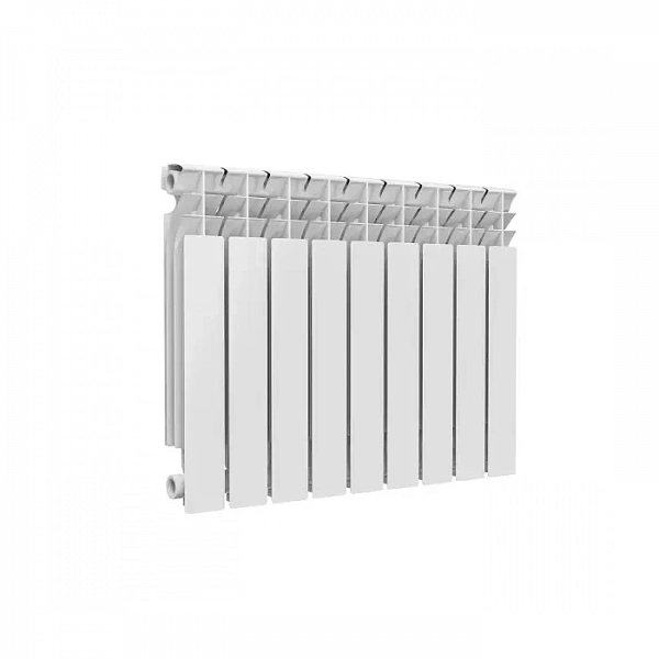 Радиатор алюминиевый Alpha 500 9 секций Qну=1665 Вт RAL 9016 (белый) Ogint