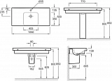 Подвесная раковина Jacob Delafon Odeon Up  105х50 см E4731-00