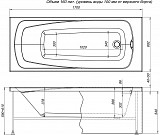 Фронтальная панель для ванны Aquanet Roma 170 00182795