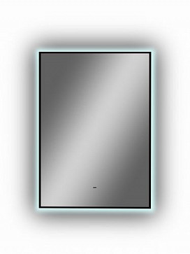 Зеркало Континент "Amer Led" с фоновой подсветкой, бесконтактным сенсором, черной окантовкой 500х700
