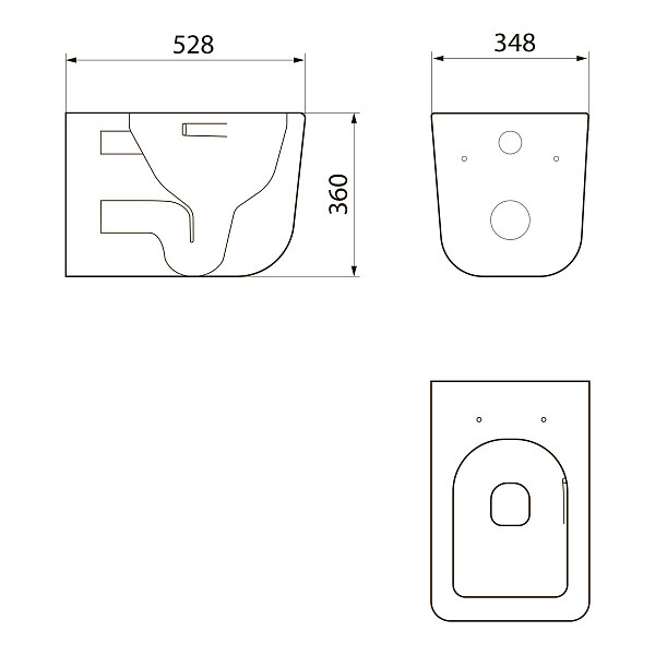 Сет: OLI 120 ECO Sanitarblock pneumatic+Панель KARISMA, хр. мат. + Унитаз Point Меркурий PN41831
