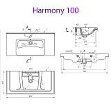 Раковина мебельная MYJOYS Harmony 100