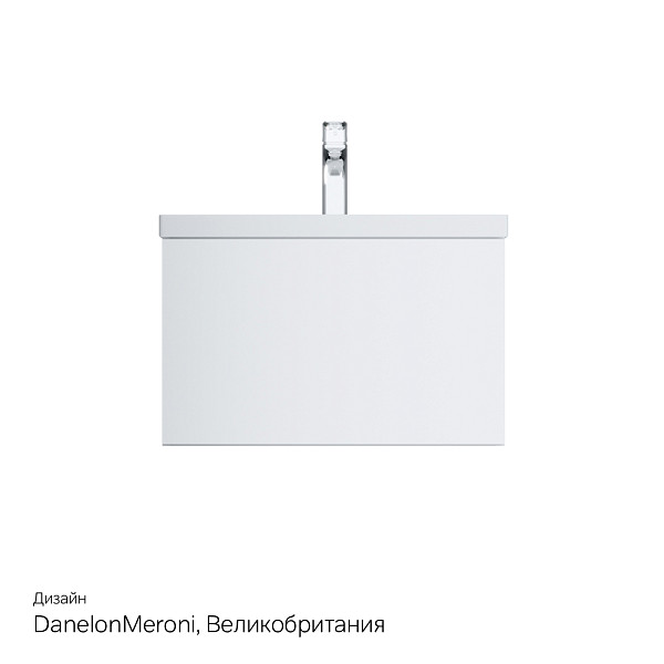 M90FHX06021WG GEM, База под раковину, подвесная, 60 см, 1 ящик push-to-open, цвет: белый, глянец