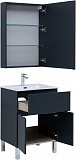 Мебель для ванной Aquanet Алвита New 60 1 ящик, 2 дверцы, антрацит 00274532
