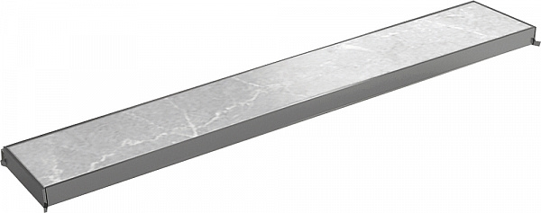 Душевой лоток с решеткой PlastBrno, для плитки, L = 390 мм,  SZE3390