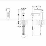 Комплект смесителей  для ванной комнаты Bravat Stream-D 3 в 1 F00311C