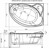 Фронтальная панель для ванны Aquanet Jamaica 160 R 00139559