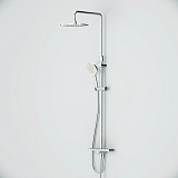 F0780200 Like, душ.система: верхн.душ 250мм, ручной душ 120 мм, 3 функции, душ.штанга 1030-1460 мм,