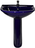 Раковина Оскольская керамика Престиж 63 с пьедесталом, синяя