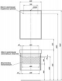 Мебель для ванной Aquanet Nova Lite 60 дуб рустикальный (1 ящик) 00254215