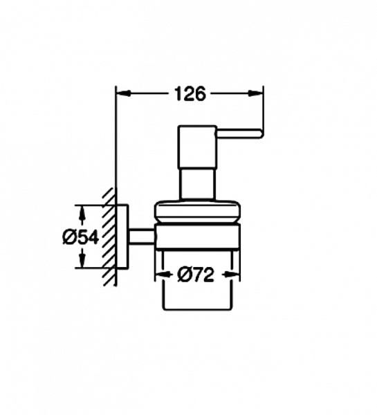 Дозатор для жидкого мыла Grohe Essentials 40448001 Хром