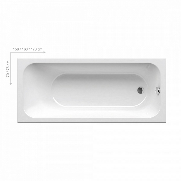 Акриловая ванна Ravak Chrome Slim 150х70 C721300000