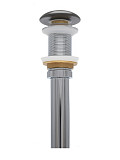AQM7002-0MDG Донный клапан AQUAme без перелива, керамическая накладка, цвет темно-серый матовый