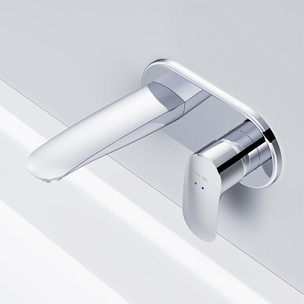 F8072200 Like, смеситель д/умывальника, монтируемый в стену, хром, шт.