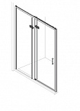 Душевая дверь Creto Nota 122-WTW-120-C-CH-6 стекло прозрачное EASY CLEAN профиль хром, 120х200 см