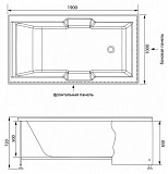 Панель боковая Aquanet Vega 100 00145088
