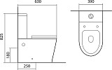 Напольный унитаз Aquatek Вега AQ2904-00 напольный, безободковый, с сиденьем микролифт