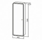 Зеркало-шкаф AZARIO Понтианак (1350х450) (LED-00002360)